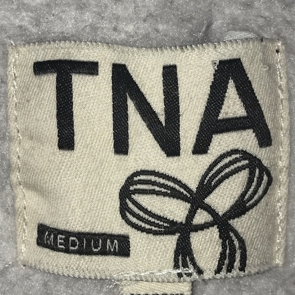 TNA ARITZIA FULL ZIP HOODIE WINE BURGUNDY EMBROIDERED LOGO SIZE M - Picture 7 of 15